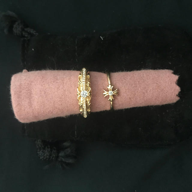 クロムハーツ フローラルクロス CHクロス 22kセット メンズのアクセサリー(リング(指輪))の商品写真