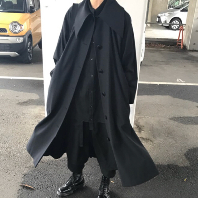 Yohji Yamamoto(ヨウジヤマモト)のゆー様 専用 Yohji Yamamoto  ロングコート メンズのジャケット/アウター(チェスターコート)の商品写真