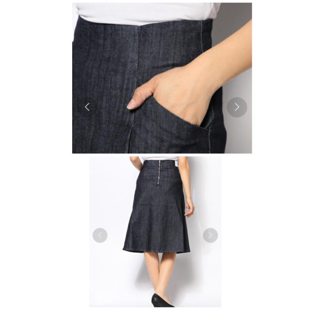 moussy(マウジー)の△デニムフレアスカート▽マウジー レディースのスカート(ひざ丈スカート)の商品写真