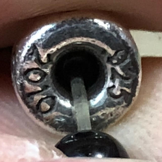 Chrome Hearts(クロムハーツ)のあき様専用 クロムハーツ ダガービーズリング オニキス メンズのアクセサリー(リング(指輪))の商品写真