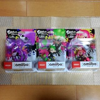 ニンテンドースイッチ(Nintendo Switch)の新品未開封★スプラトゥーン amiiboアミーボセット★ボーイ ガール イカ(ゲームキャラクター)