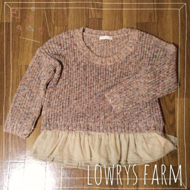 LOWRYS FARM(ローリーズファーム)のlowrys farm＊ペプラムニット レディースのトップス(ニット/セーター)の商品写真