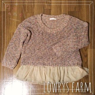 ローリーズファーム(LOWRYS FARM)のlowrys farm＊ペプラムニット(ニット/セーター)