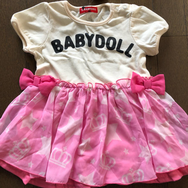 BABYDOLL(ベビードール)の半袖 Ｔシャツ  チュニック 90 キッズ/ベビー/マタニティのキッズ服女の子用(90cm~)(Tシャツ/カットソー)の商品写真