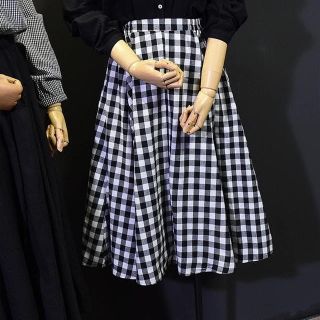 ザラ(ZARA)のギンガムチェックAラインスカート(ひざ丈スカート)