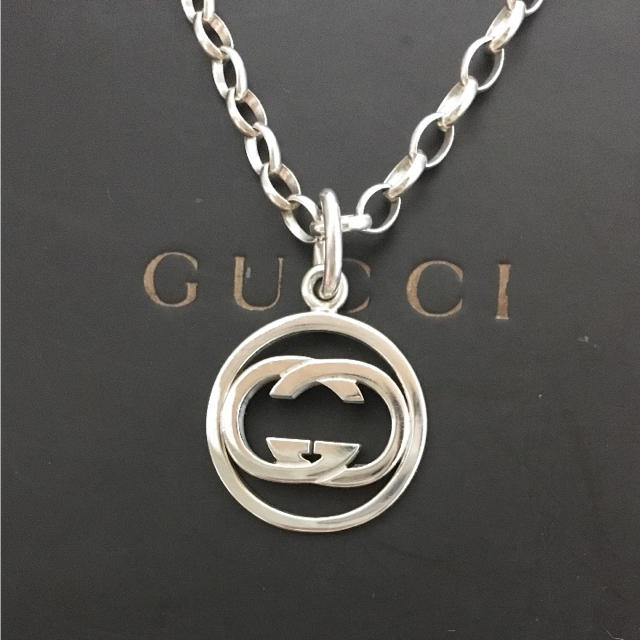 Gucci - 正規品 グッチ ネックレス GG 丸 925 シルバー インターロッキング 3の通販 by ☆ハーベスト☆｜グッチならラクマ