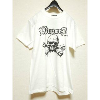 キングモブ(KING MOB)の廃盤！スモールサイズS！キングモブKINGMOBプリント半袖Ｔシャツ白ホワイト(Tシャツ/カットソー(半袖/袖なし))