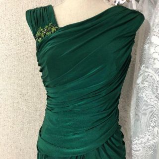 タダシショウジ(TADASHI SHOJI)のM　タダシショージ Tadashi Shoji 大人ワンピース ドレス グリーン(ひざ丈ワンピース)