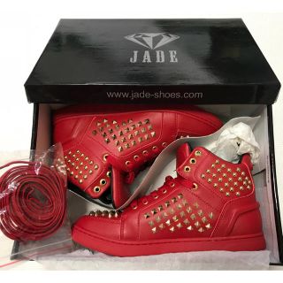 ナイキ(NIKE)の最終値下げ JADE ジェイド スニーカー 赤 金 RED GOLD スタッズ(スニーカー)