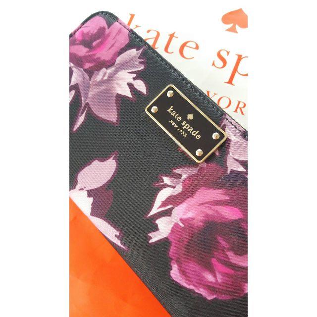 kate spade new york(ケイトスペードニューヨーク)の★★★交渉中★★★姫ケイトスペード長財布ピンクブラック薔薇ゴージャス花柄ナイロン レディースのファッション小物(財布)の商品写真