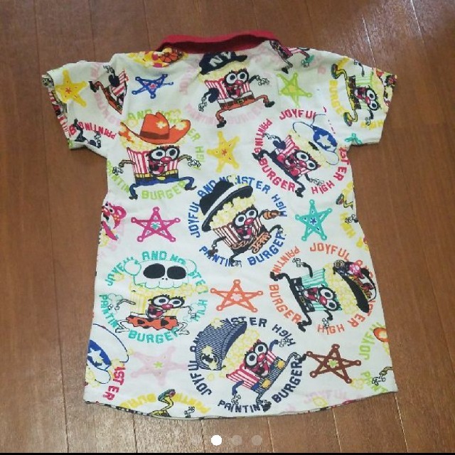 JAM(ジャム)のJAM ポロシャツ130　総柄 キッズ/ベビー/マタニティのキッズ服男の子用(90cm~)(Tシャツ/カットソー)の商品写真