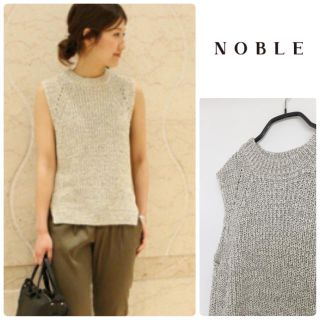 スピックアンドスパンノーブル(Spick and Span Noble)のNOBLE ノースリーブニット(ニット/セーター)