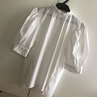 ザラ(ZARA)のZARA フリルハイネックブラウス(シャツ/ブラウス(長袖/七分))