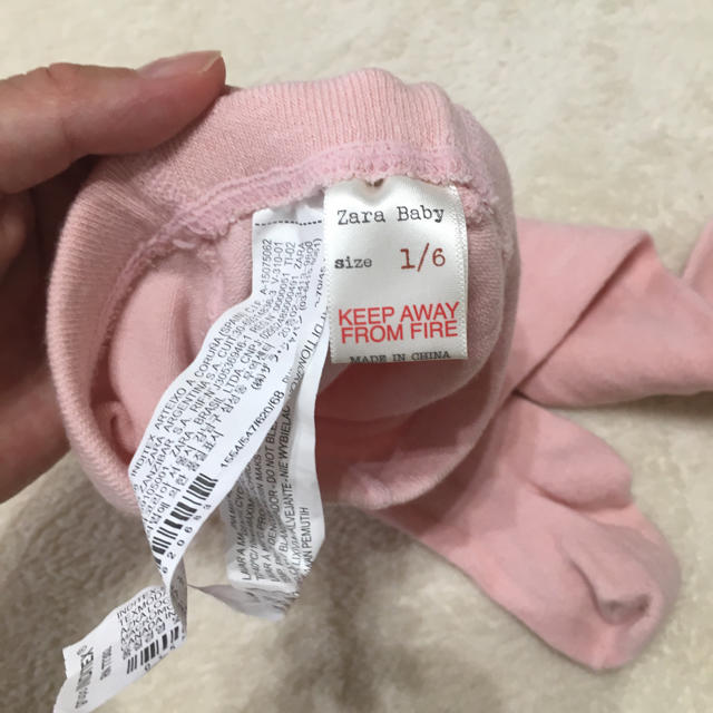 ZARA KIDS(ザラキッズ)のzara baby タイツ ピンク キッズ/ベビー/マタニティのこども用ファッション小物(靴下/タイツ)の商品写真