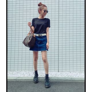 マウジー(moussy)のミニデニムスカート(ミニスカート)