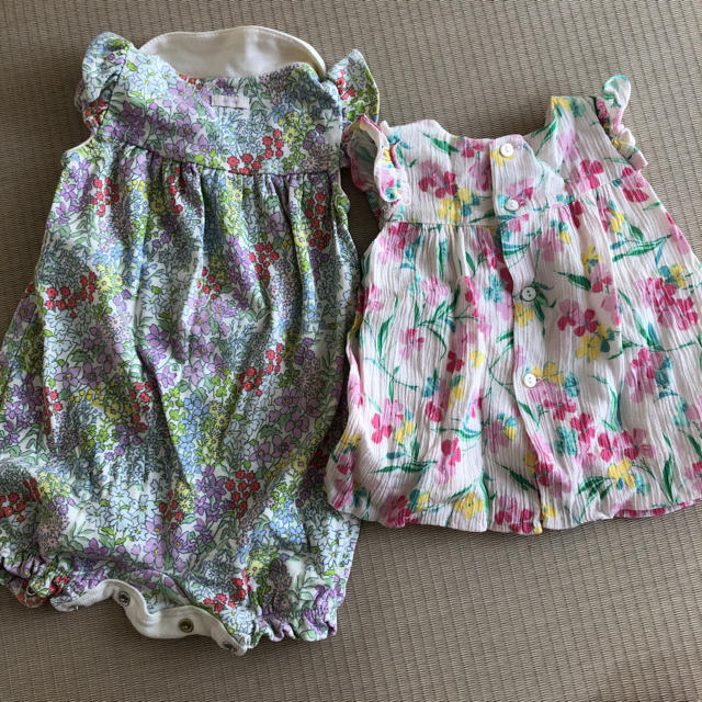 ZARA KIDS(ザラキッズ)のZARAminiワンピ babyGAPロンパース キッズ/ベビー/マタニティのベビー服(~85cm)(ワンピース)の商品写真