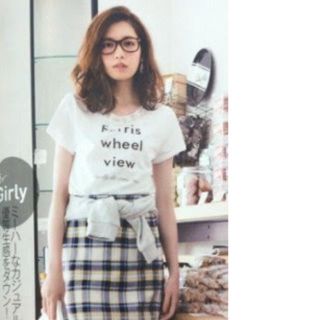 アプワイザーリッシェ(Apuweiser-riche)の新品タグ付 Apuweiser-riche ビジュー付ロゴTシャツ(Tシャツ(半袖/袖なし))