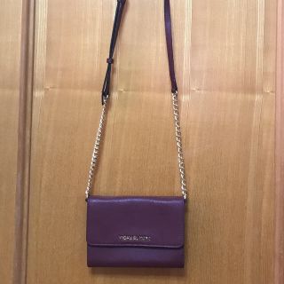 マイケルコース(Michael Kors)のワインレッド お財布ポシェット(ショルダーバッグ)