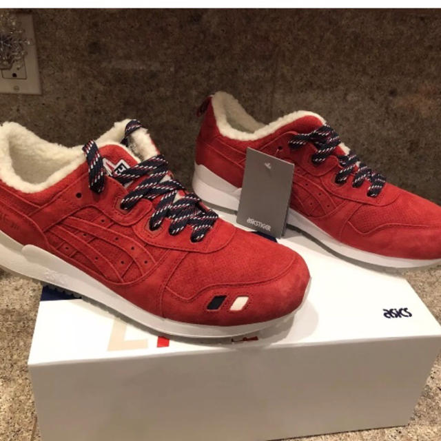 MONCLER(モンクレール)の★正規品 KITH×MONCLER×asics コラボスニーカー レッド メンズの靴/シューズ(スニーカー)の商品写真