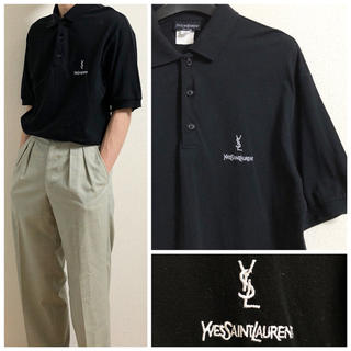 サンローラン(Saint Laurent)のvintage Yves Saint Laurent HOMME ポロシャツ(ポロシャツ)