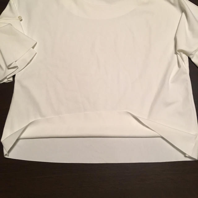 白ブラウス  Lサイズ レディースのトップス(シャツ/ブラウス(半袖/袖なし))の商品写真