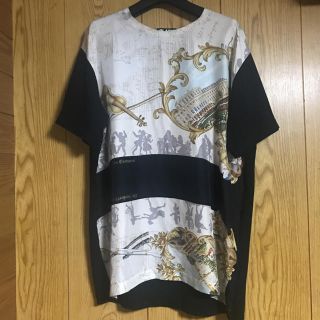 ブラックコムデギャルソン(BLACK COMME des GARCONS)のコムデギャルソン シルク 切り替え Tシャツ(Tシャツ/カットソー(半袖/袖なし))