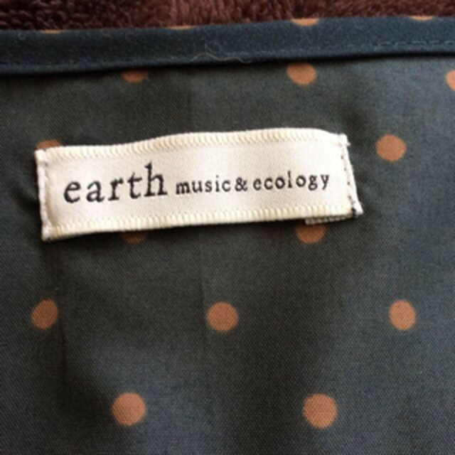earth music & ecology(アースミュージックアンドエコロジー)のearthファー襟付きワンピース レディースのワンピース(ひざ丈ワンピース)の商品写真