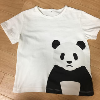 ムジルシリョウヒン(MUJI (無印良品))の無印 パンダTシャツ 120キッズ(Tシャツ/カットソー)