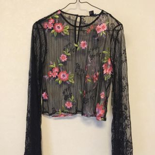 フォーエバートゥエンティーワン(FOREVER 21)のレース 花柄 シースルー トップス(シャツ/ブラウス(長袖/七分))