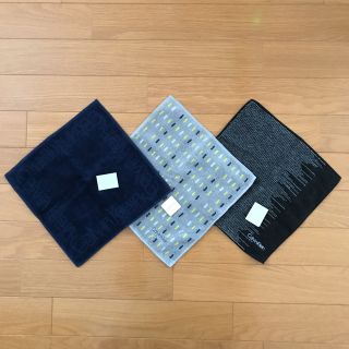 カルバンクライン(Calvin Klein)のCalvin klein   タオルハンカチ3枚組(新品)(ハンカチ)