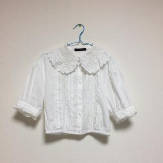 ダブルクローゼット(w closet)の丸襟ブラウス(シャツ/ブラウス(半袖/袖なし))