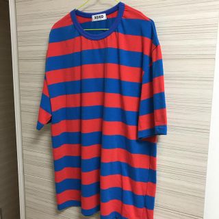 新品未使用人気送料込み カラフルボーダービッグT（フリーサイズ）(Tシャツ/カットソー(半袖/袖なし))