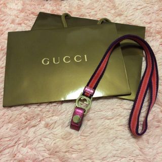 グッチ(Gucci)のGUCCI ロングストラップ(ストラップ/イヤホンジャック)