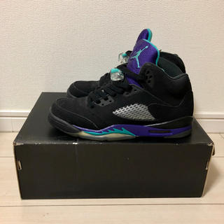 ナイキ(NIKE)の美中古 AIR JORDAN5 RETRO GS BLACK GRAPE(スニーカー)