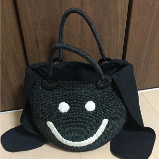 アジョリー スマイルカゴバッグ(かごバッグ/ストローバッグ)