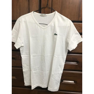 ラコステ(LACOSTE)のLACOSTE Tシャツ 白色 サイズ2(M)(Tシャツ/カットソー(半袖/袖なし))