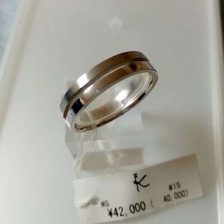 クミキョク(kumikyoku（組曲）)の組曲　指輪　WGホワイトゴールド　#15(リング(指輪))