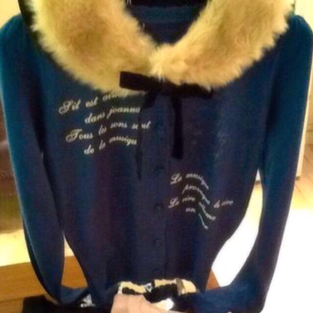F i.n.t(フィント)のファーティペット ベロアリボン 冬 レディースのファッション小物(ネックウォーマー)の商品写真
