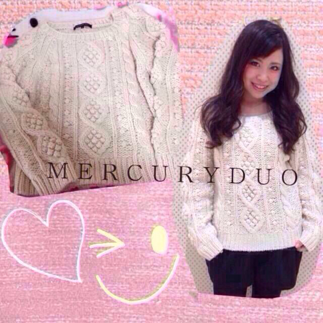 MERCURYDUO(マーキュリーデュオ)の手編み風ボリュームニット♡ レディースのトップス(ニット/セーター)の商品写真