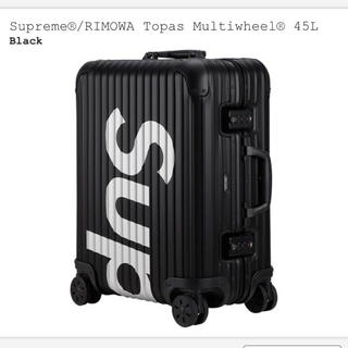 シュプリーム(Supreme)のsupreme RIMOWA 黒 45L(トラベルバッグ/スーツケース)