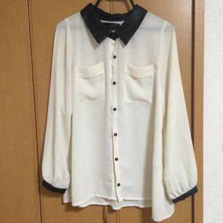 ヘザー(heather)のHeather♡シフォンシャツ(シャツ/ブラウス(長袖/七分))