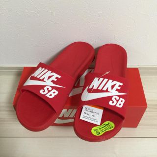 ナイキ(NIKE)の28cm NIKE BENASSI SB RED ナイキ ベナッシ 赤 レッド(サンダル)