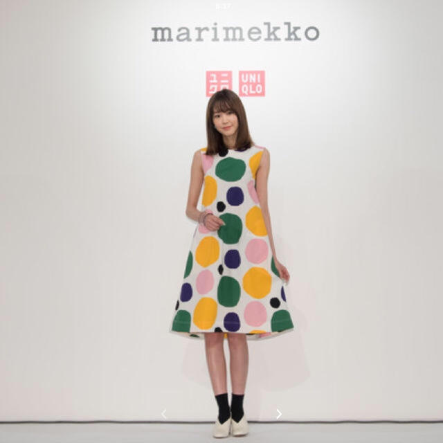 marimekko(マリメッコ)のマリメッコ ×UNIQLO コラボワンピース レディースのワンピース(ひざ丈ワンピース)の商品写真