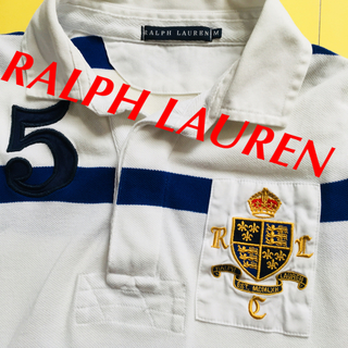 ラルフローレン(Ralph Lauren)のラルフローレン ラガーシャツ ポロシャツ ボーダー M 半袖 綿(ポロシャツ)