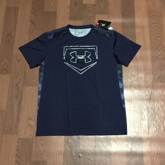 UNDER ARMOUR(アンダーアーマー)の値引商品 アンダーアーマー LG ネイビー Tシャツ 半袖 ベースボールシャツ スポーツ/アウトドアの野球(ウェア)の商品写真