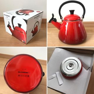 ルクルーゼ(LE CREUSET)の新品未使用☆ル・クルーゼ  ケトルコーン 1.6L チェリーレッド(調理道具/製菓道具)