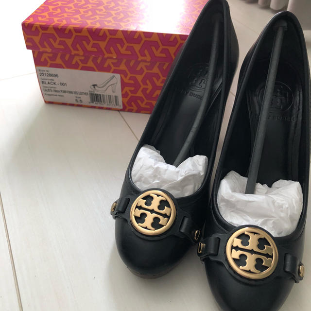 ⭐️大人気 TORY BURCH トリーバーチ 22.5㎝ ハイヒール ブラック