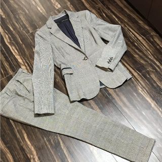 ザラ(ZARA)のザラ チェック柄 ジャケット パンツ スーツ セット(スーツ)