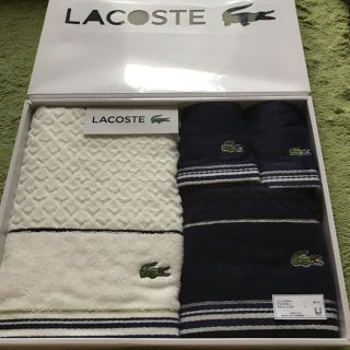 ラコステ(LACOSTE)のTa9様専用   ラコステ新品タオルセット(タオル/バス用品)