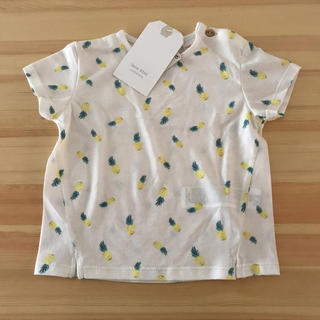 ザラキッズ(ZARA KIDS)のZARA baby パイナップル柄Tシャツ 80cm 新品未使用(Ｔシャツ)